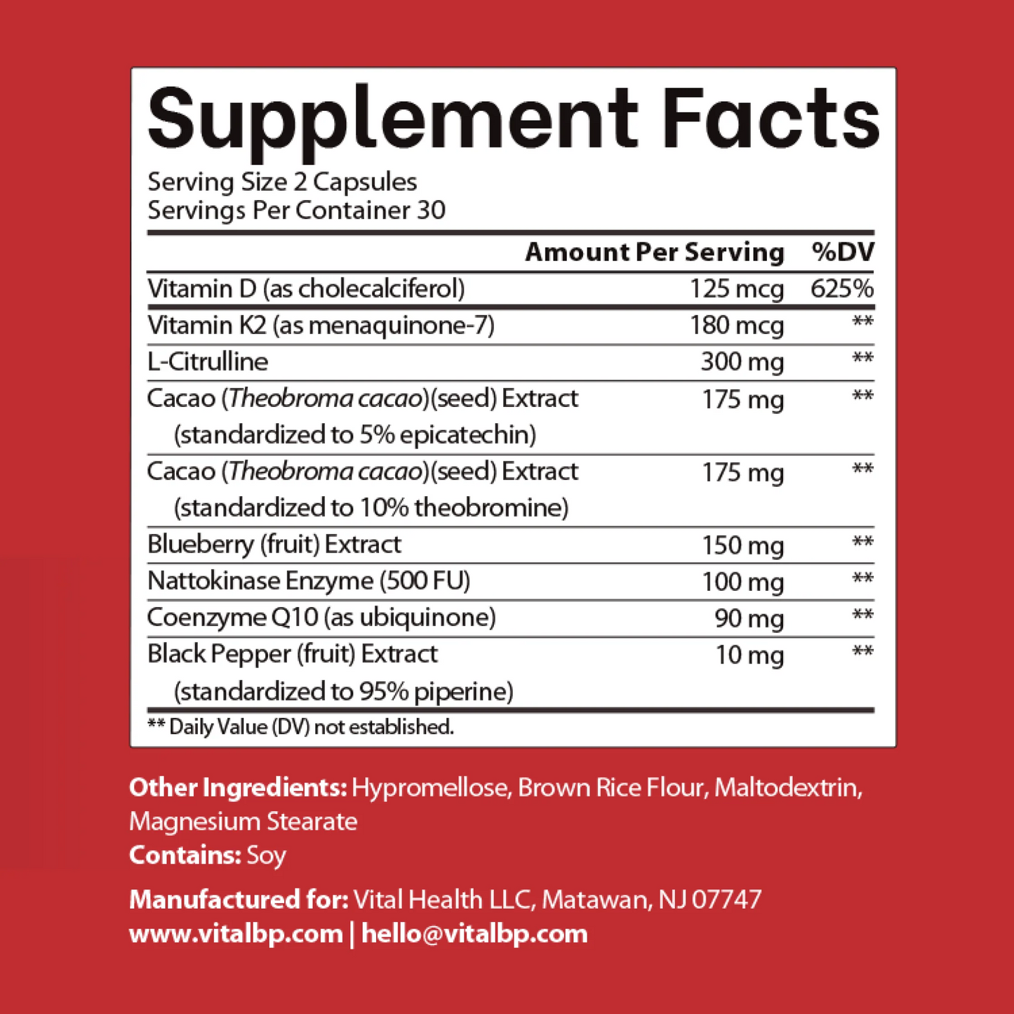 VITALBP REGAIN YOUR LIFE FORCE